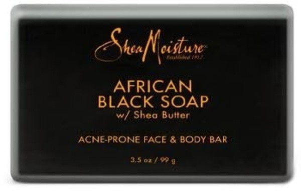 Shea Moisture Organic African Black Soap 100G Bar,FREE SHIPPING