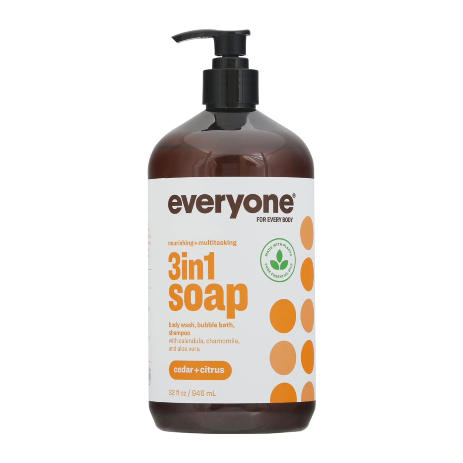 Everyone, 3 in 1 Soap, Cedar+Citrus, 32 Fl Oz (946 Ml)
