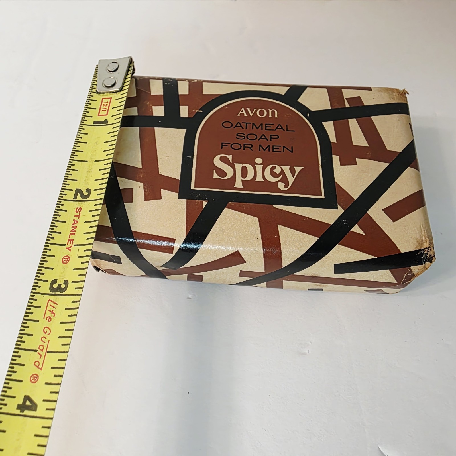 Vtg NOS Avon Oatmeal Bar Soap Spicy Refreshing Masculine Scent
