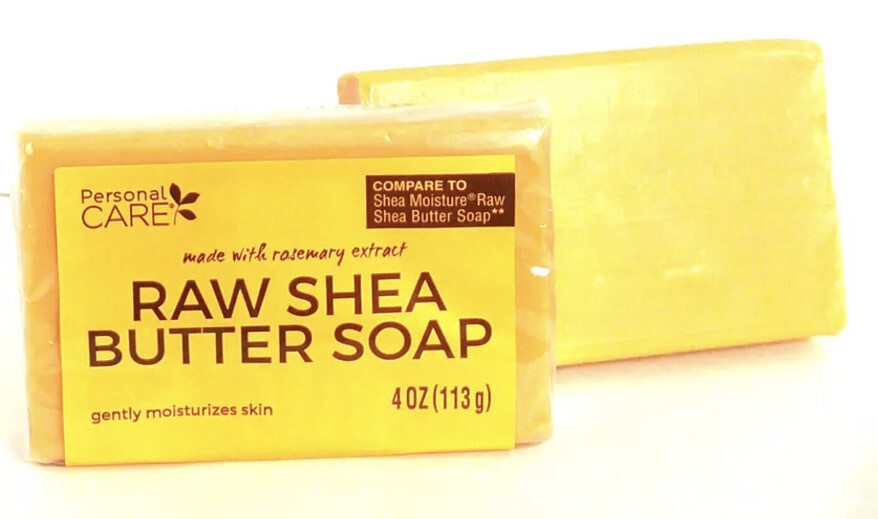 SHIP N 24HR-Raw Shea Butter and Rosemary Bar Soap for Dry Skin and Blemishes-NEW