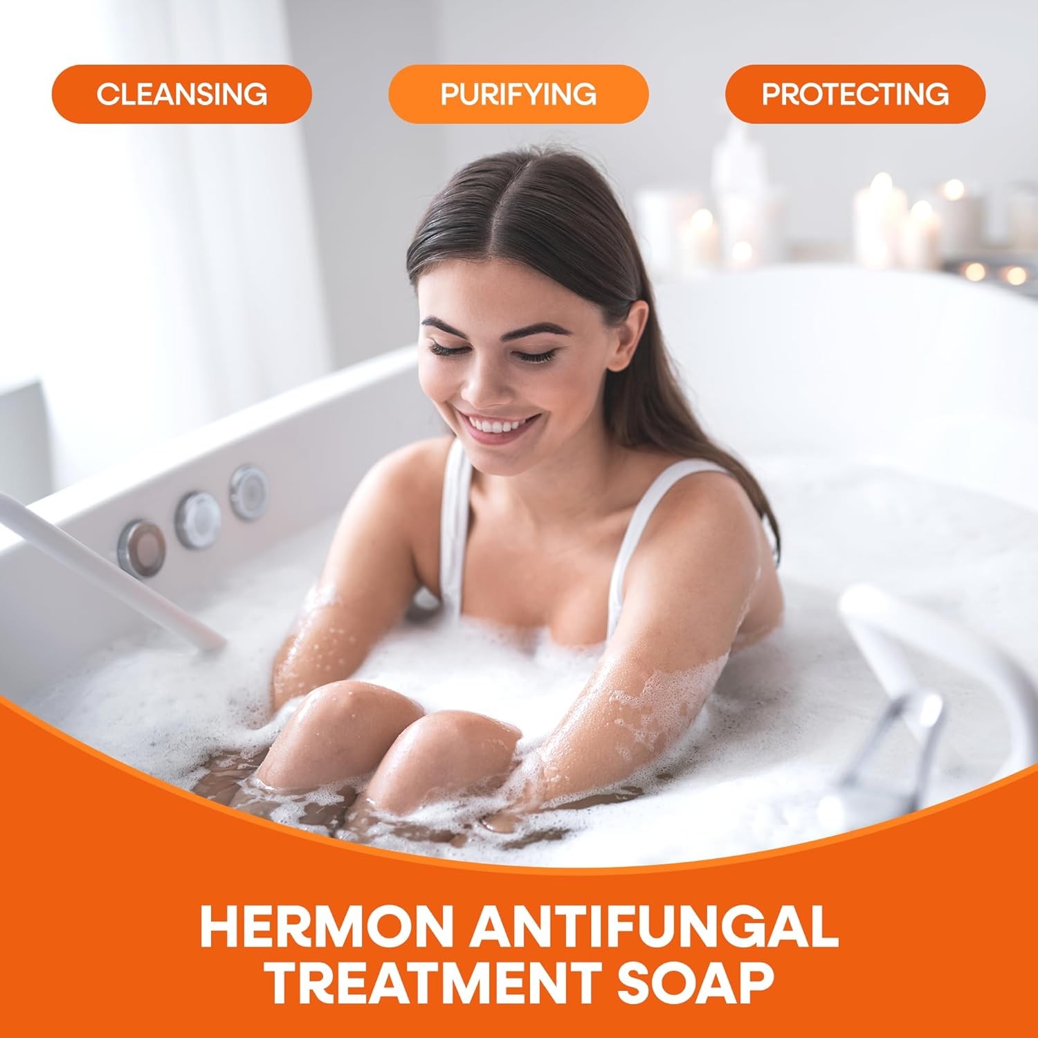 Hermon Antifungal Soap with Persimmon Extract: Antifungal Treatment for Ringw…