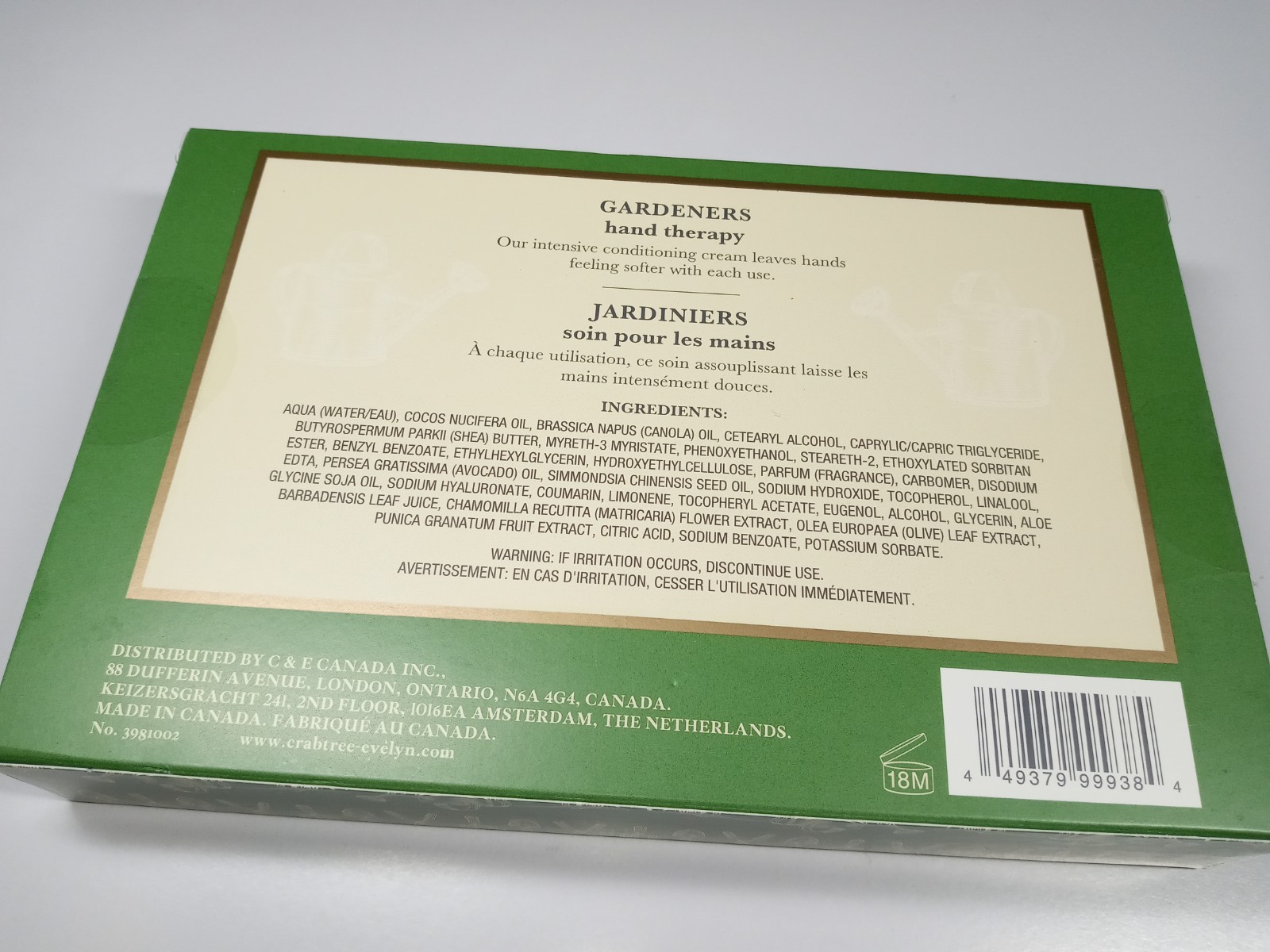 Crabtree & Evelyn Gardeners Hand Therapy 4 x 25g/0.9oz NIB
