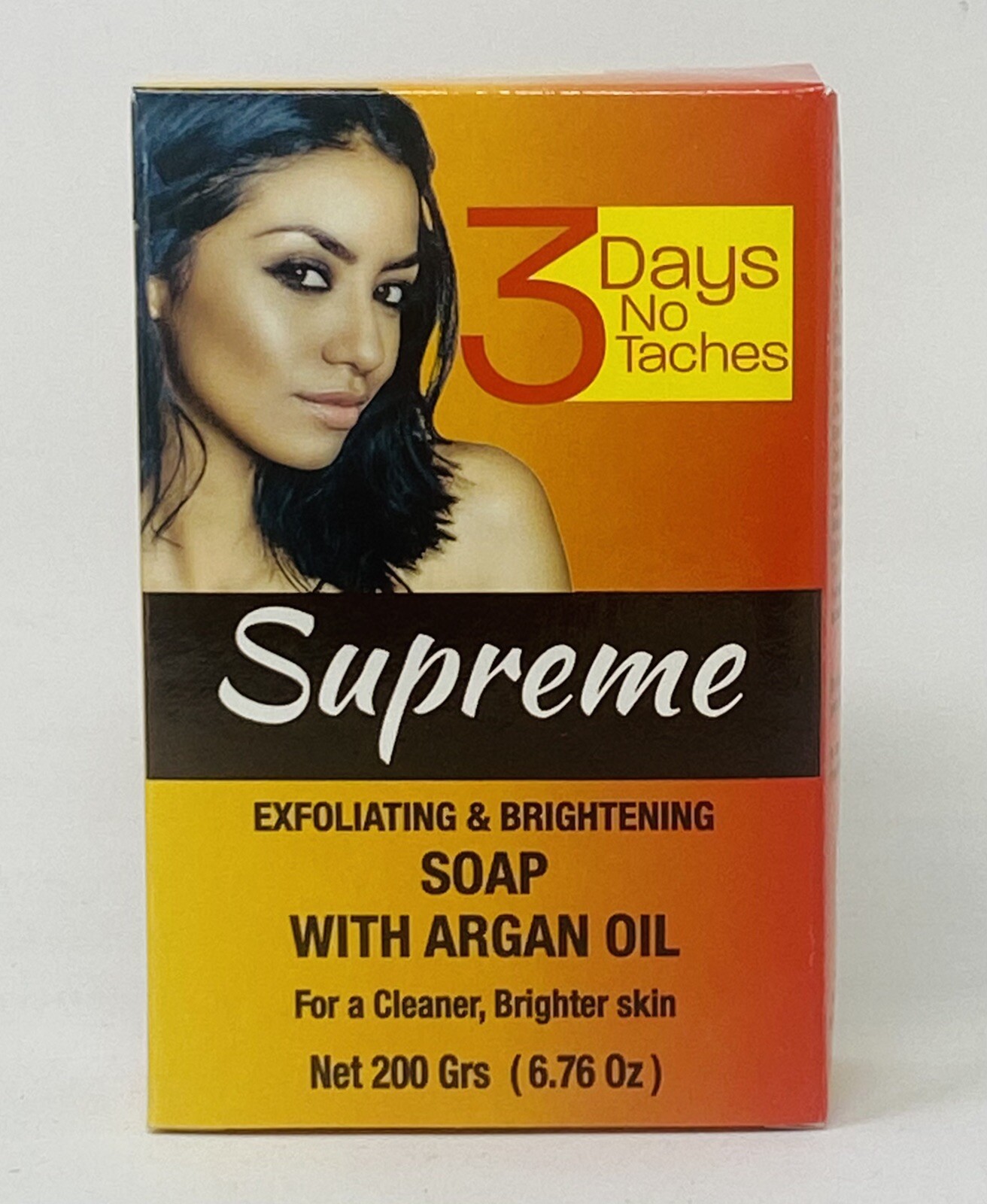 3 DAYS NO TACHES SUPREME EXFOLIATING SOAP WITH ARGAN OIL 200g FREE SHIPPING