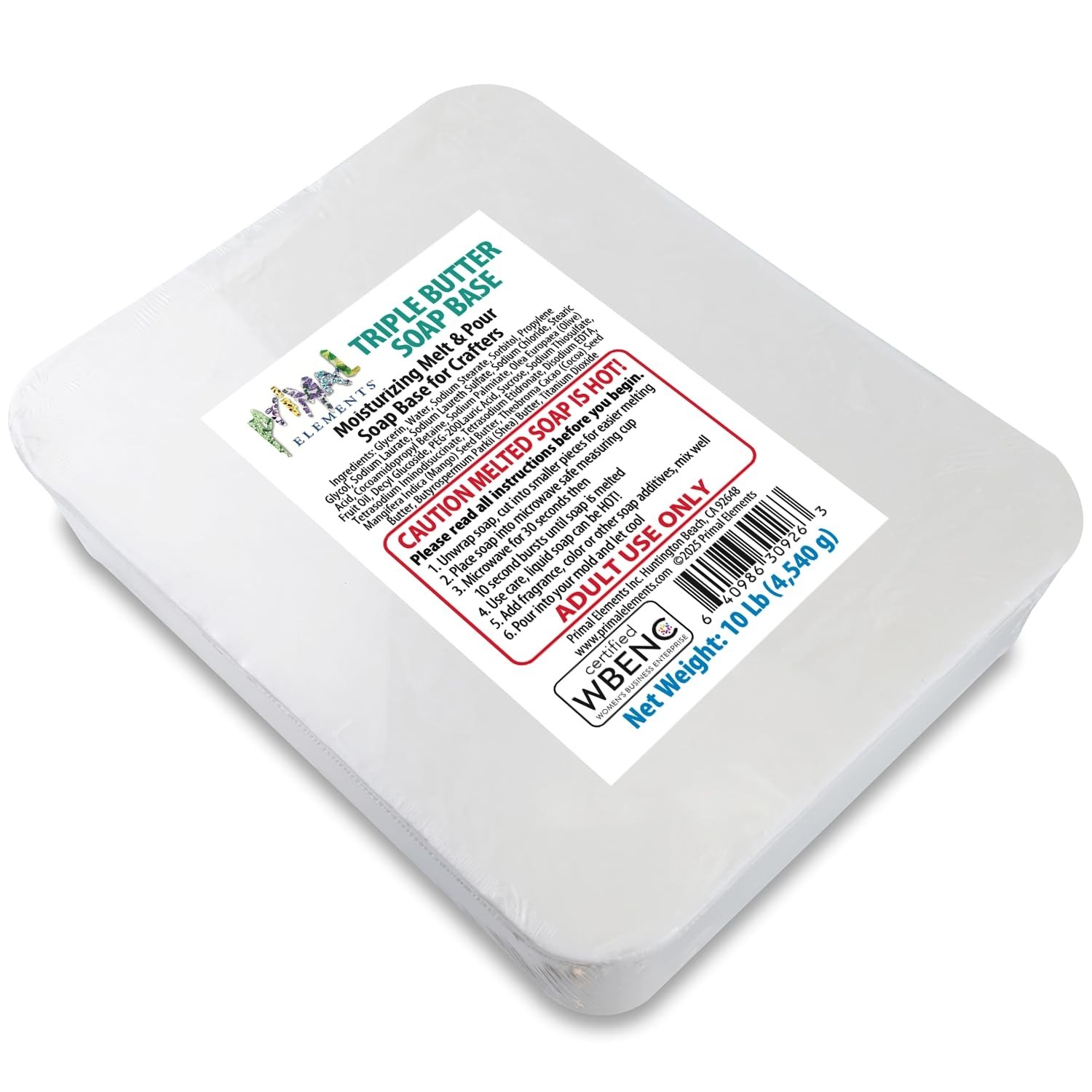 Moisturizing Triple Butter Soap Base – Mango, Shea & Cocoa – 10 lb Melt & Pour G