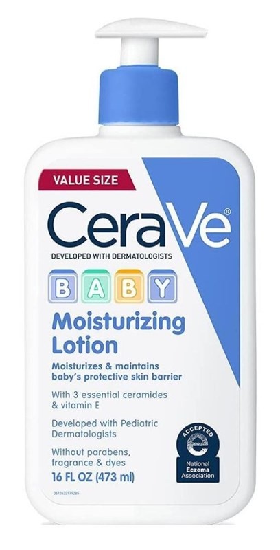 (2 PACK) Cerave Baby Moisturizing Lotion 16 Ounce Pump