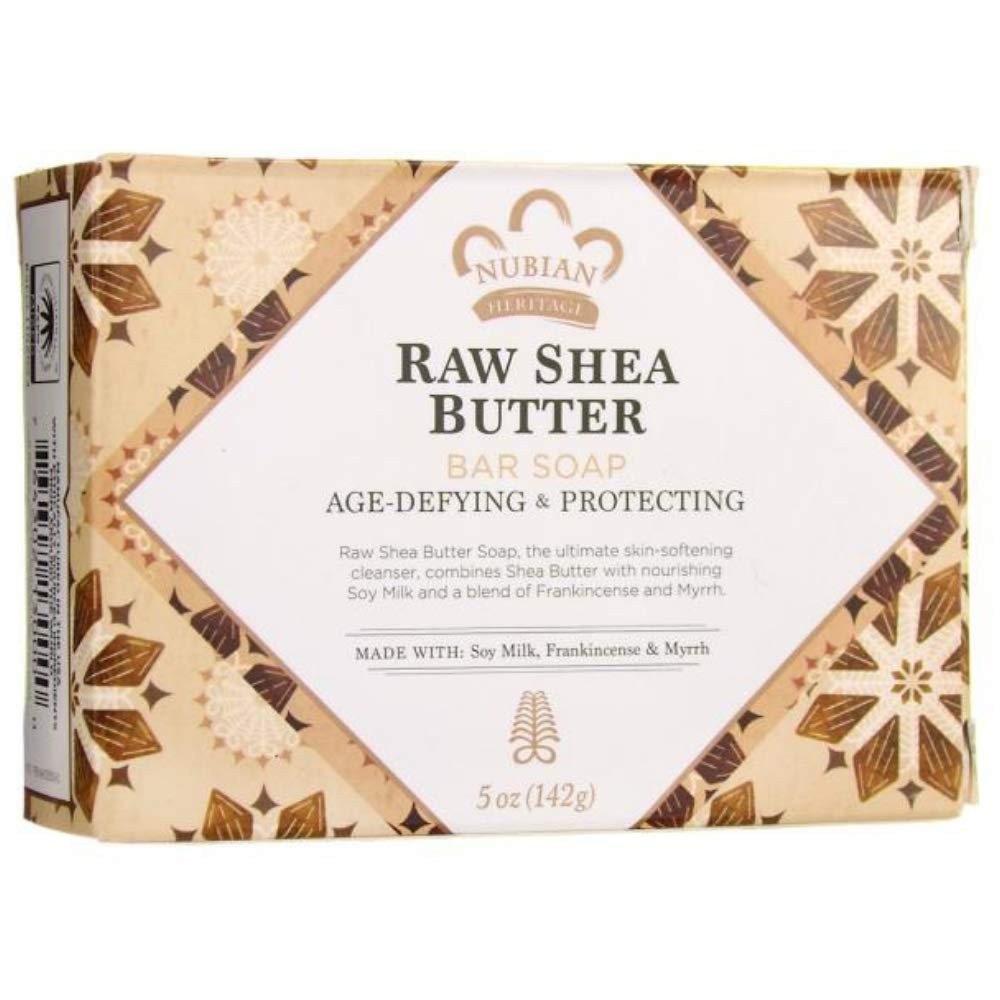 Nubian Heritage Bar Soap Raw Shea Butter with Soy Milk, Frankincense & Myrrh …