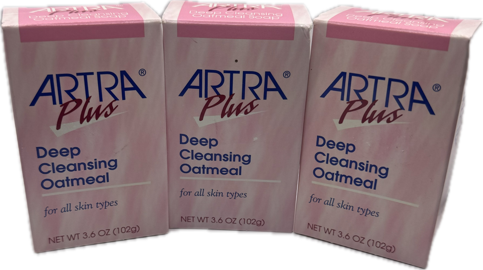 3 Artra Plus Deep Cleansing Oatmeal Soap 3.6 Oz. Each