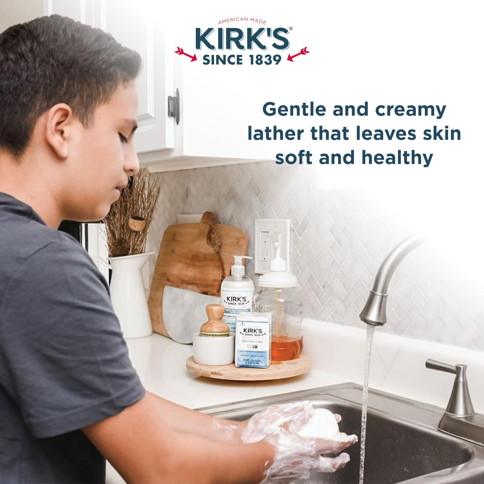 Kirk’s Gentle Castile Soap 4 Ounce Pack of 24 Vegan Coconut Oil Cleanser