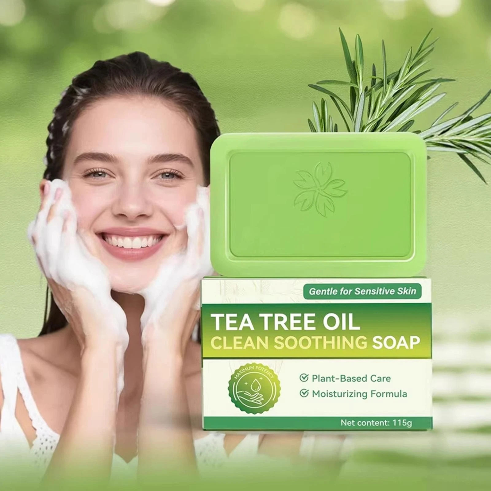 Veloma Soap Antifungal Soap Relief Soap Bar –Body Wash for Face Tea Tree Oil