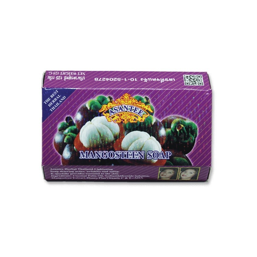 Asantee Mangosteen Honey Soap plus Vitamin C, E+AHA Lightening 125g