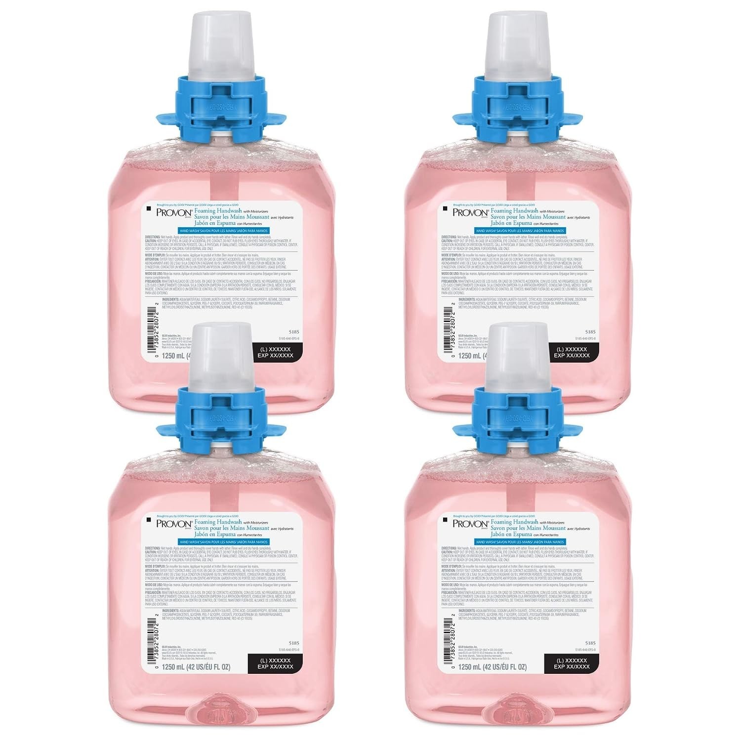 4-Pack Provon Cranberry Scent Foaming Handwash – High-Quality Skin Conditioner