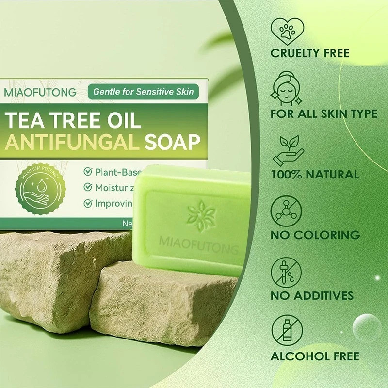 Veloma Soap Tea Tree Soap Bar Soap with Tea Tree Oil Natural Soap Body Skin Care