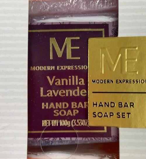 x3 Bar Soap Gift Sets Fresh Rosewater Vanilla Lavender Citrus Modern Expression