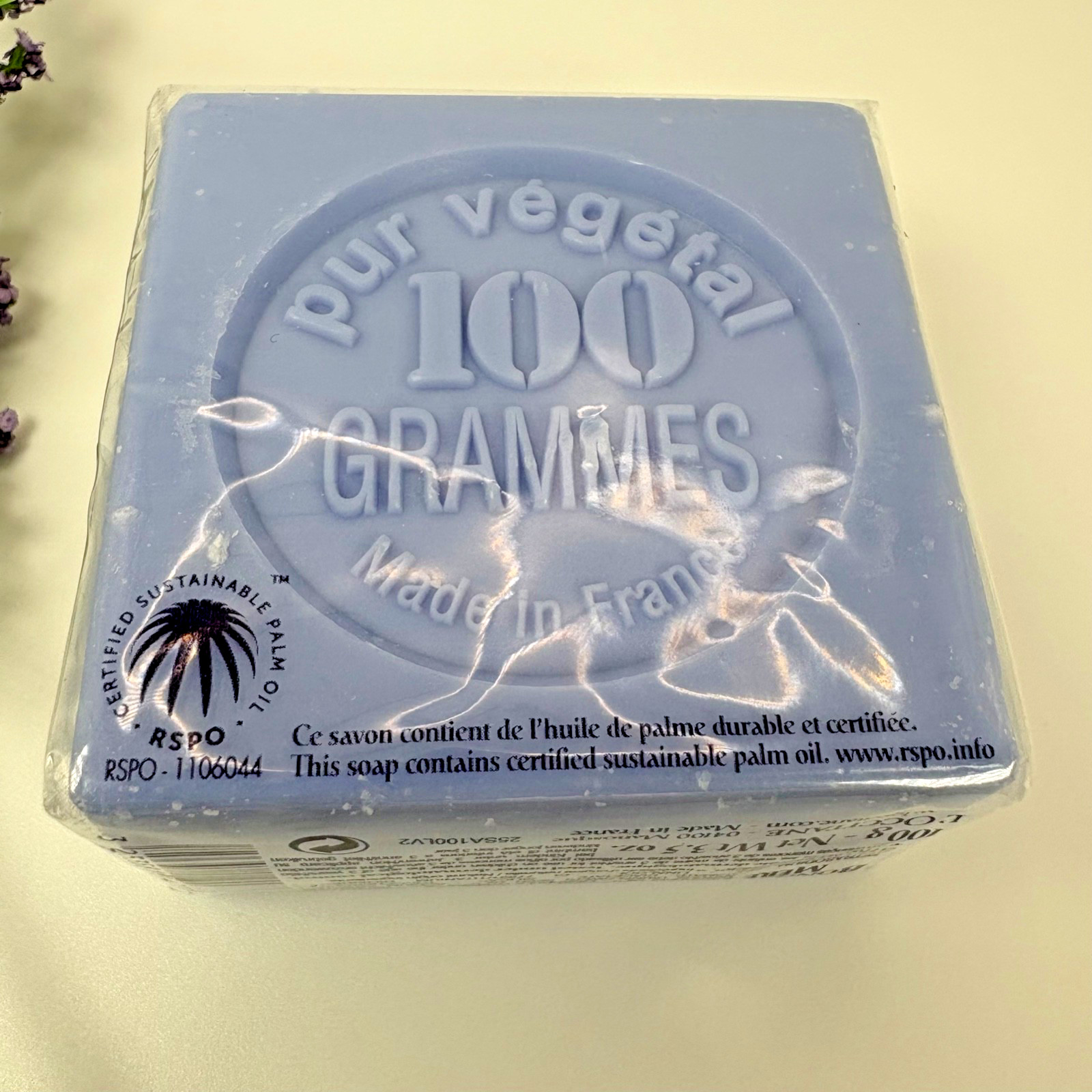 L’Occitane Savon Bonne Mere Marseille Purple Lavender SOAP 3.5 oz. 100g SEALED