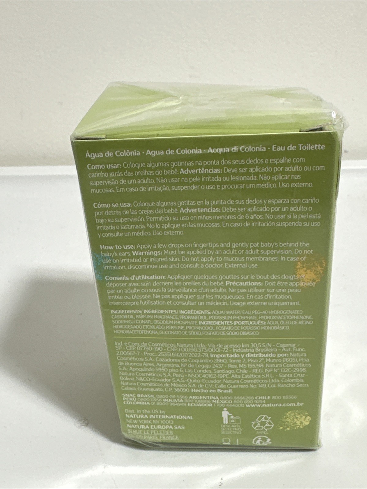 Natura – Mamae e Bebe – Agua de Colonia Tradicional sem Alcool 100Ml – 3.38FlOz