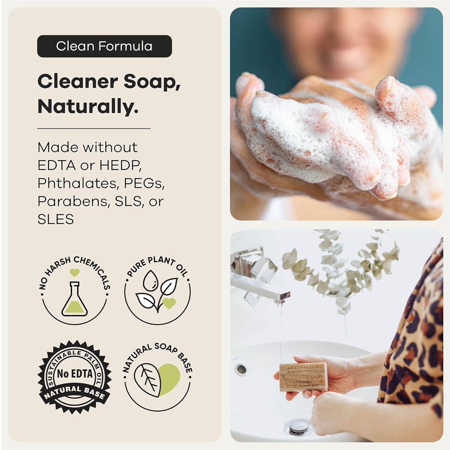Triple Milled Cocoa Butter Cleansing Bars – 6.6 oz x 6