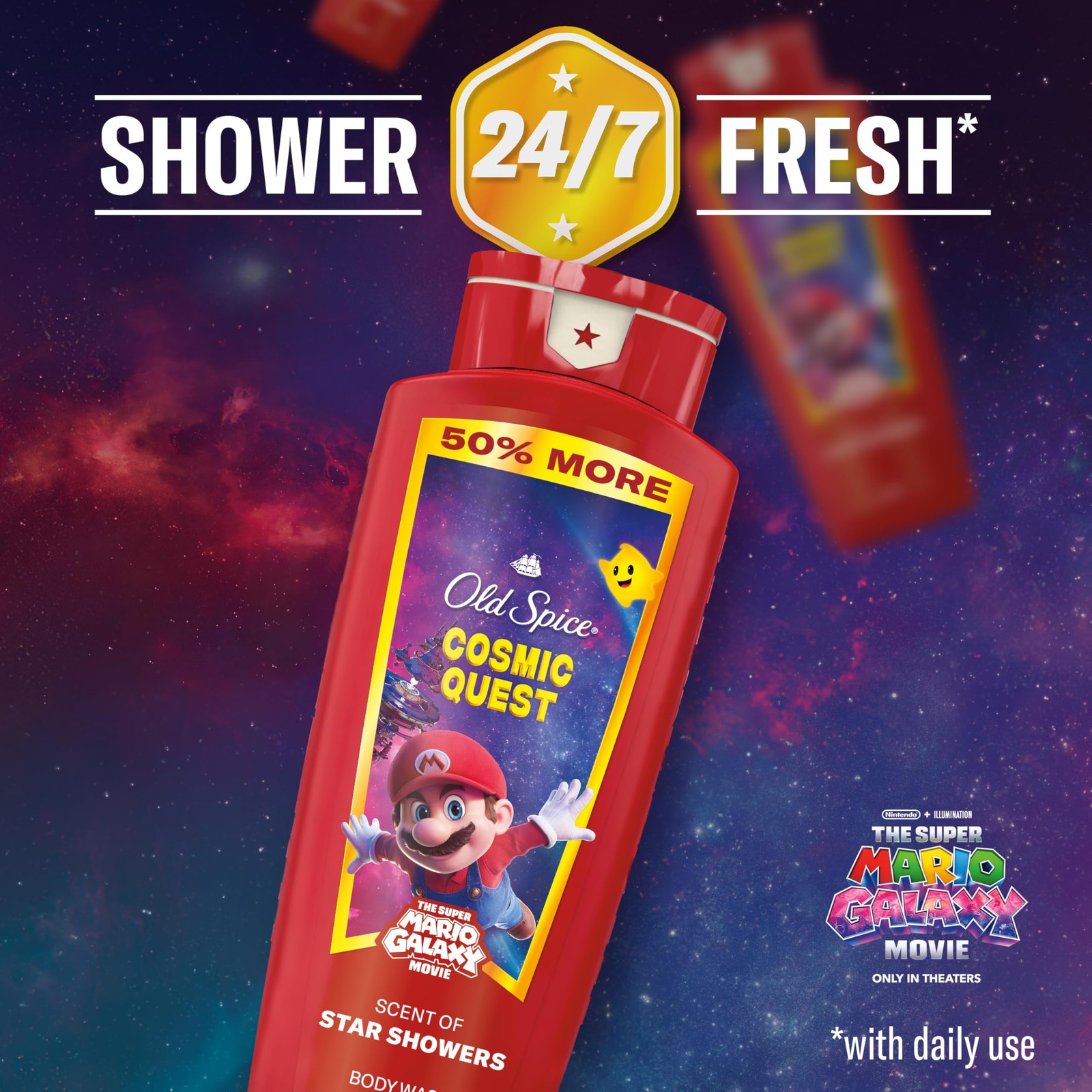 Old Spice Body & Face Wash for Men, x The Super 24 Ounce (Pack of 1), Red