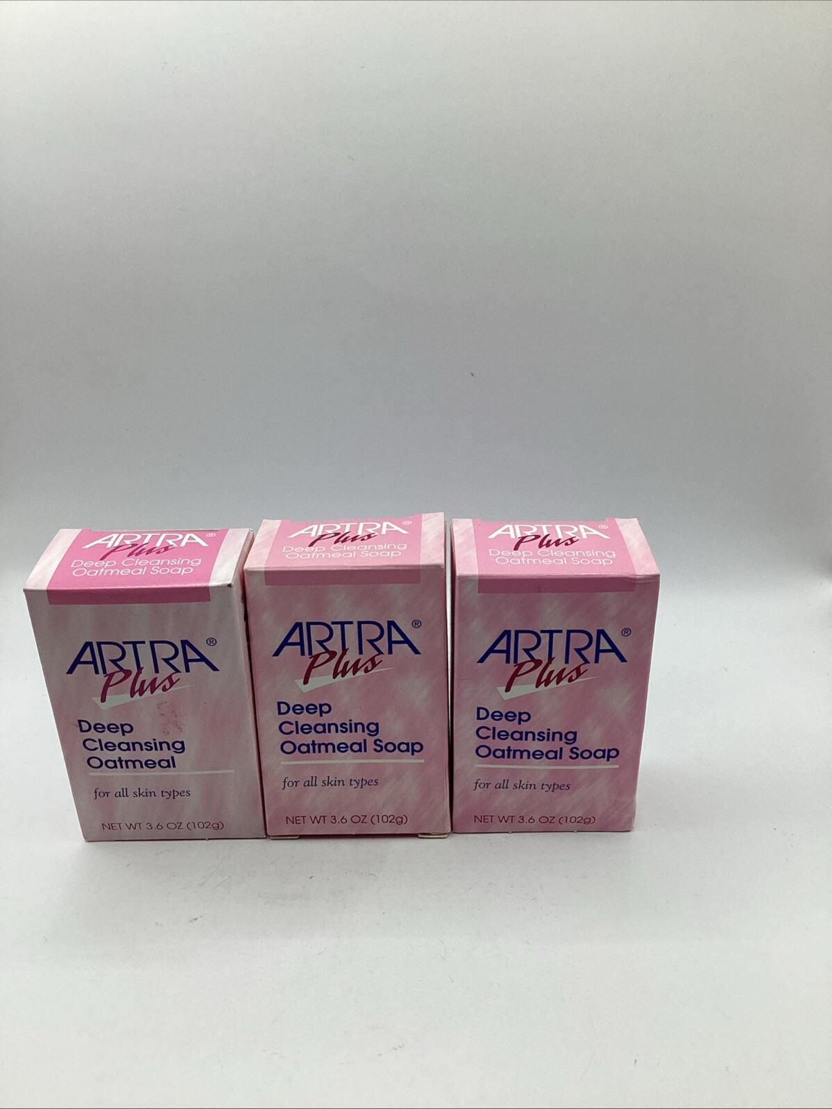 Lot of 3 Artra Plus Deep Cleansing Oatmeal Soap 3.6 oz each NEW