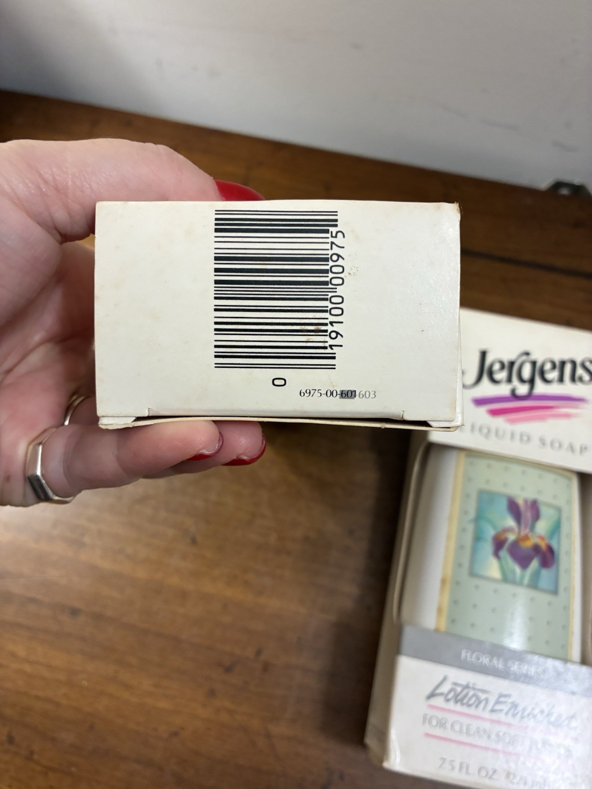 NIB Vintage Liquid Jergens Hand Soap 7.5 Oz/221 ML Made In USA NOS Lot Of 2