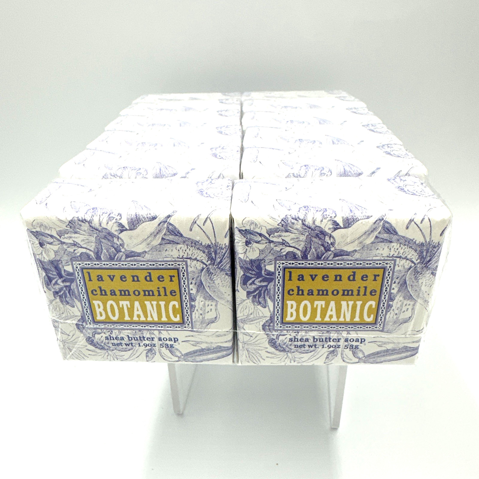 Greenwich Bay Lavender Chamomile Shea Butter Soap Lot Of 12 Bars/1.9oz Each