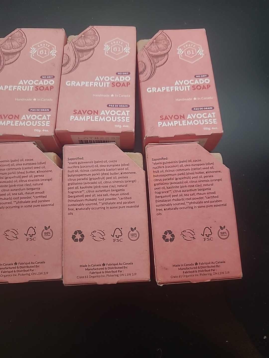 8 Bars Crate 61, Vegan Natural Handmade Bar Soap, W/ Premium Essential Oils