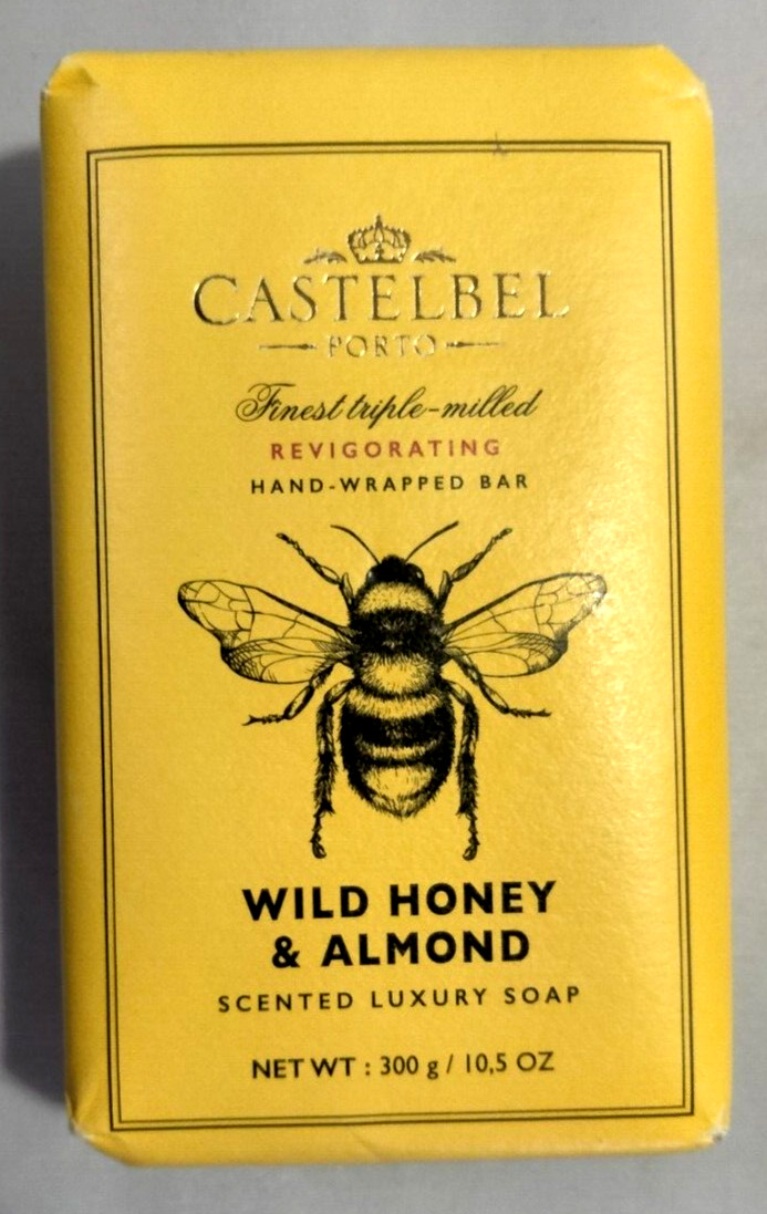 Castelbel Wild Honey Almond Triple Milled Body Bar Soap 10.5 oz NEW