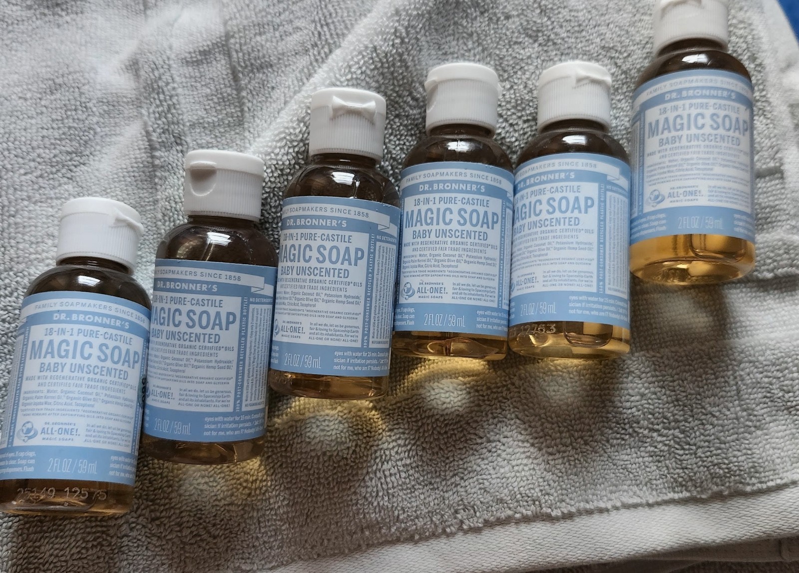 Dr. Broans Magic Soap Used Multi Use- Unscented 5 New 2 Oz +Soap Bar Citrus