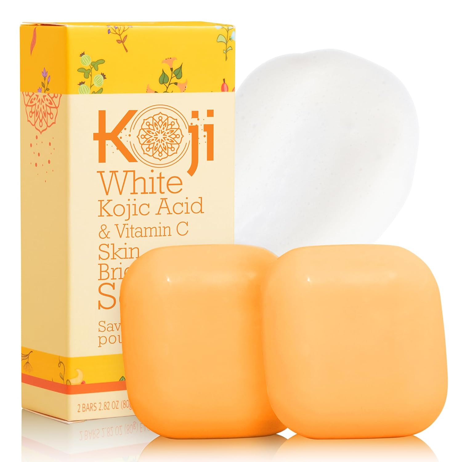 Jabón iluminador con ácido kójico blanco y vitamina C Koji,