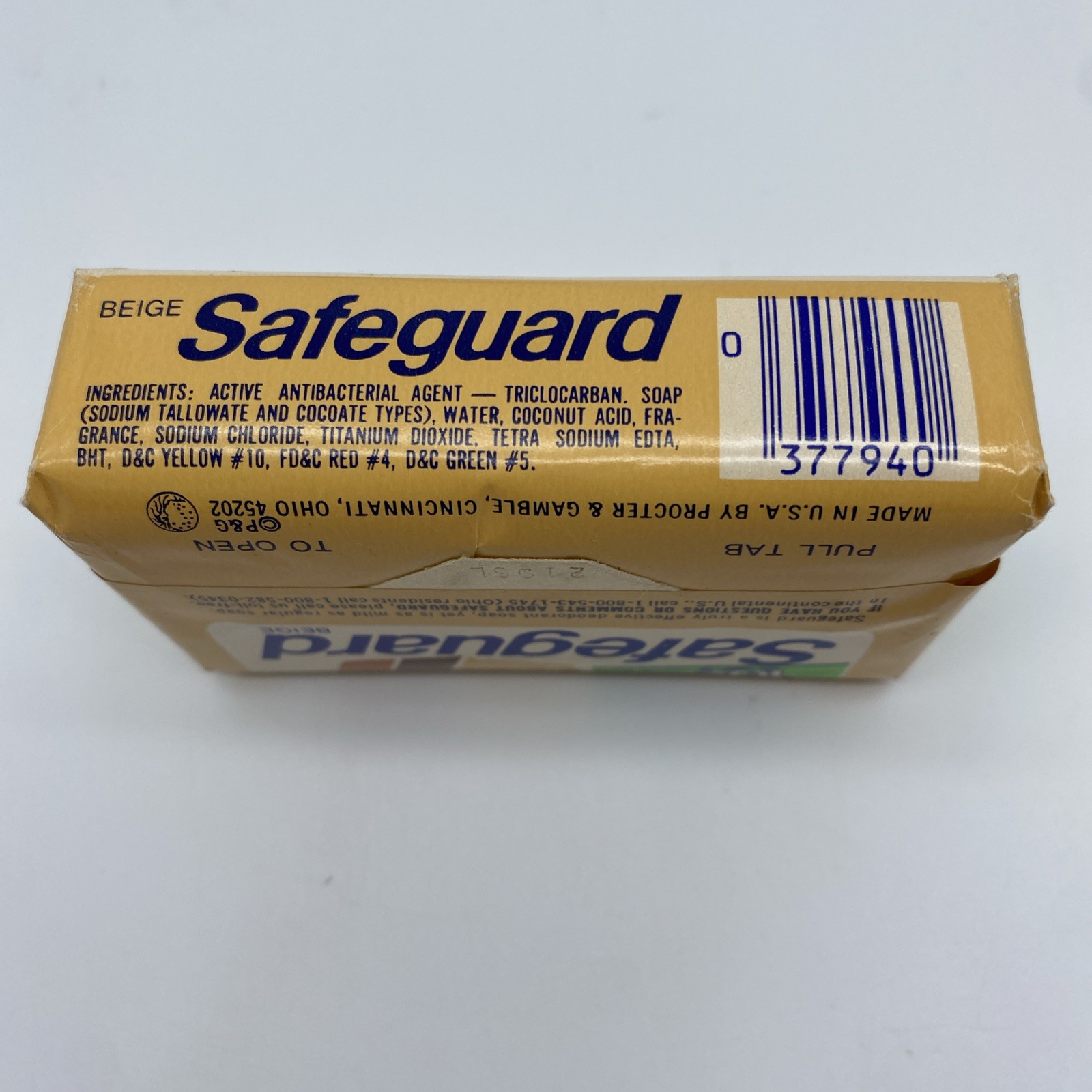 2 Vintage Safeguard Beige Deodorant Soap Bars New Sealed Large 5oz