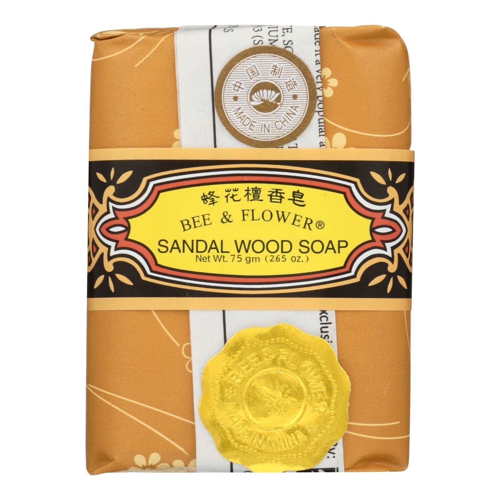 Bee & Flower – Chinese Sandalwood Soap 2.65oz – 2.65 Ounce (Pack of 12)