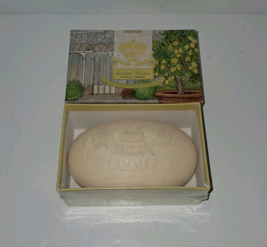 New! Lemon Bath Soap – Della Brevetto Tuscan Garden -Made In Italy – Sealed