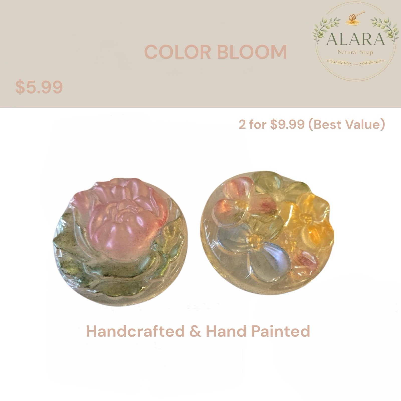 Handmade Natural Soap – Unique Design – Skin Loving Care – ALARA