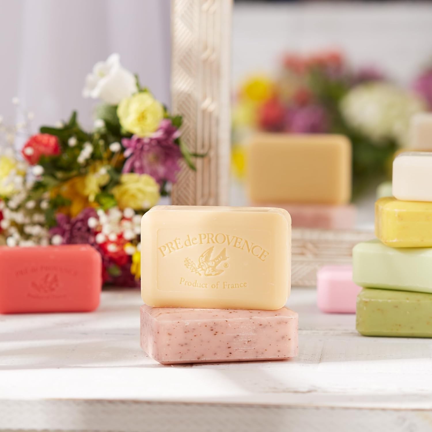 150g French Artisanal Soap Bar with Moisturizing Shea Butter and Milk