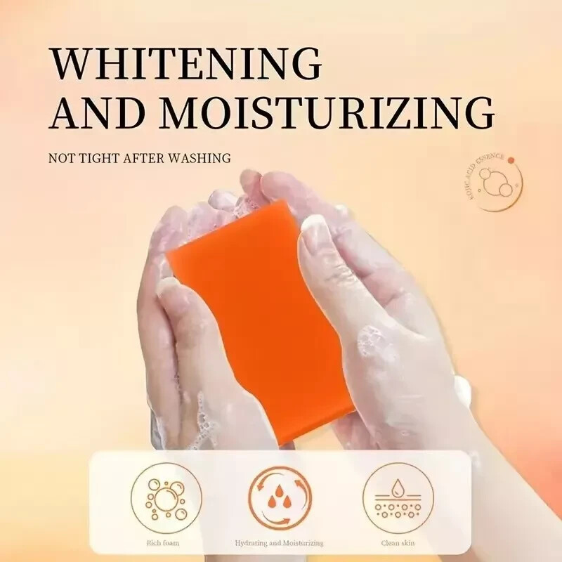 2 Pack Kojic Acid Dark Spot Remover Soap Bars with Vitamin C, Retinol, Collagen