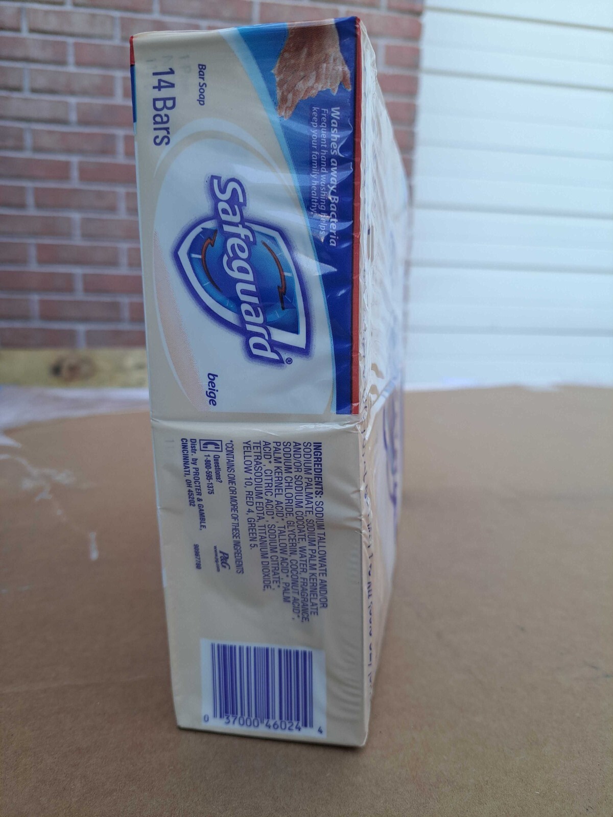 Safeguard Original Bar Soap, Beige,Deodorant Antibacterial, 4 oz 14 Bars