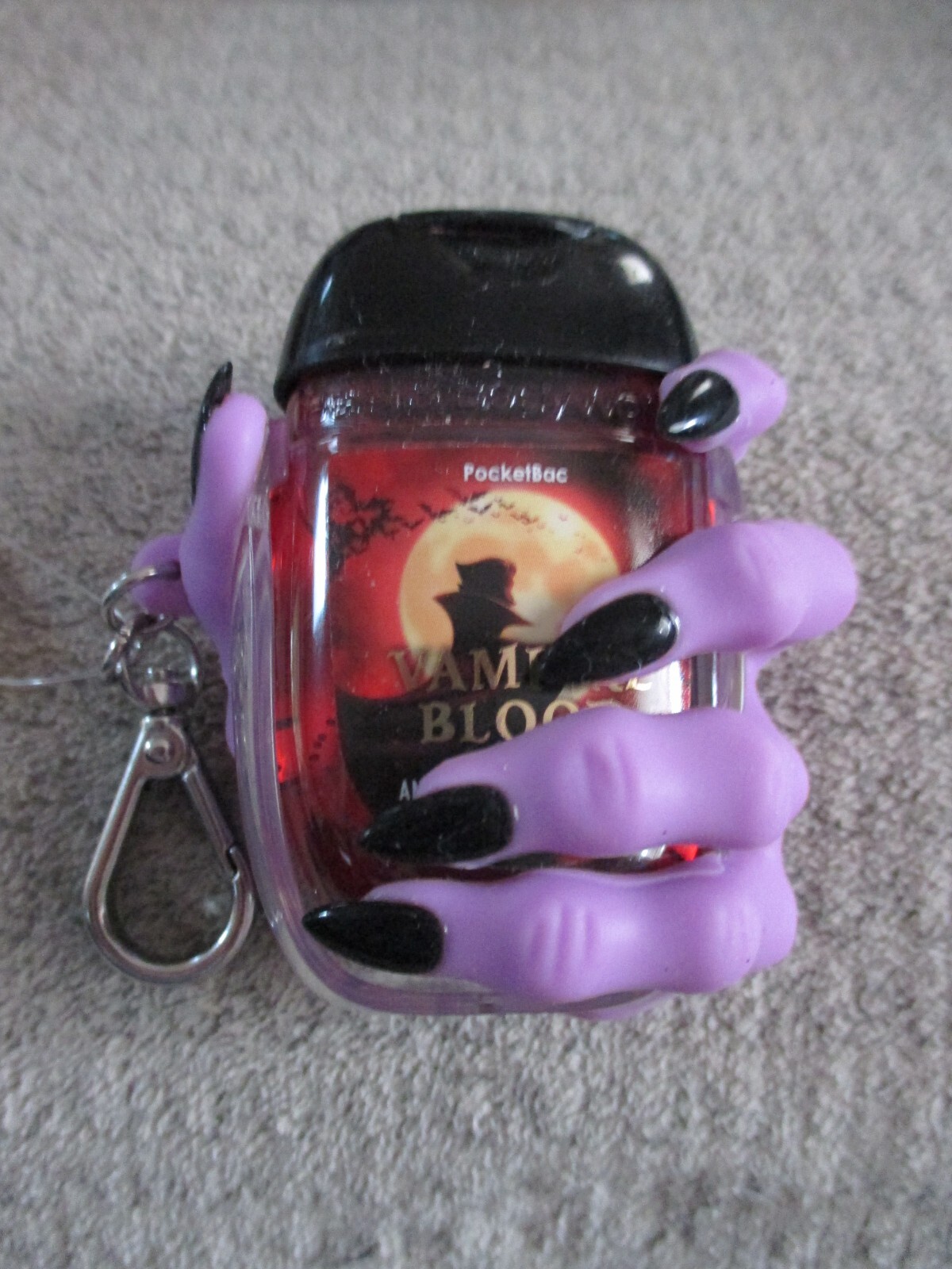 NWT Bath & Body Works WITCH HAND Purple Pocket *Bac Holder Halloween