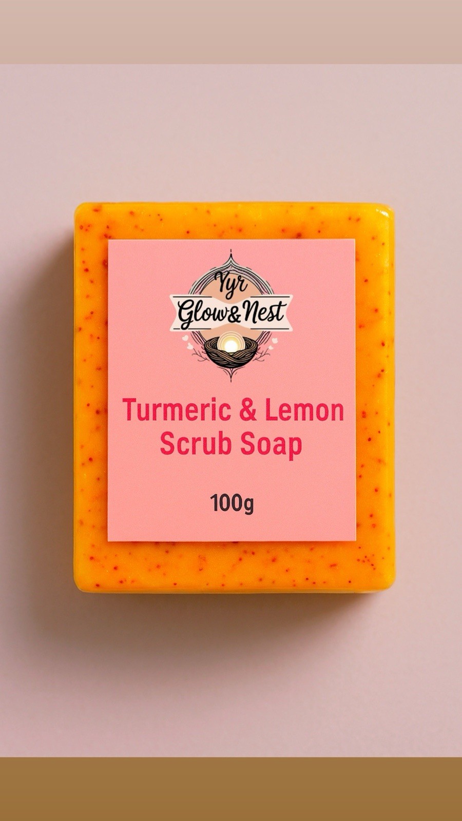 Turmeric Lemon soap 100g & Brightening Facial cleanser 100ml skin care set