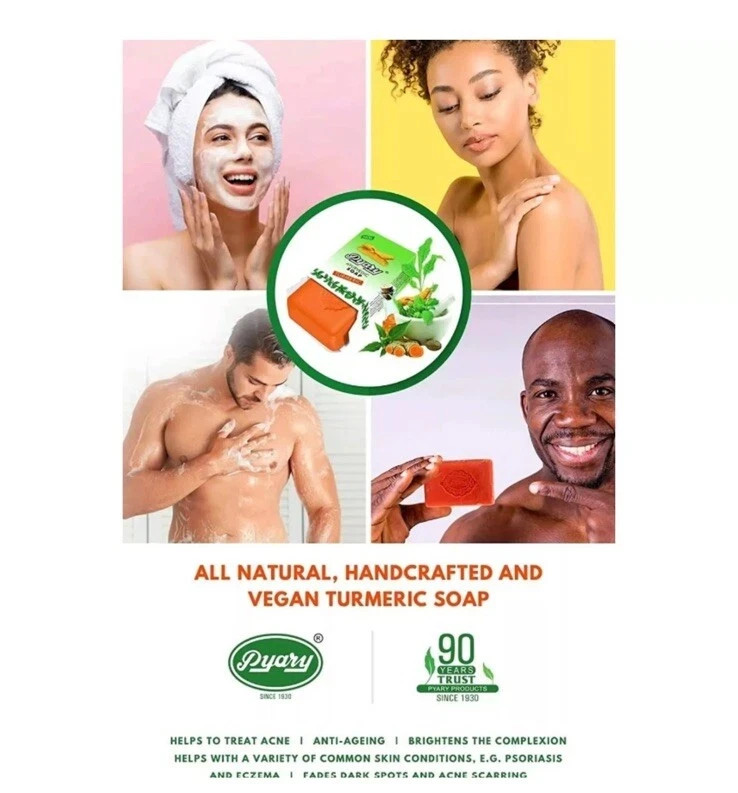 Indian Pyary Turmeric Soap Turmeric 75g صابون الكركم
