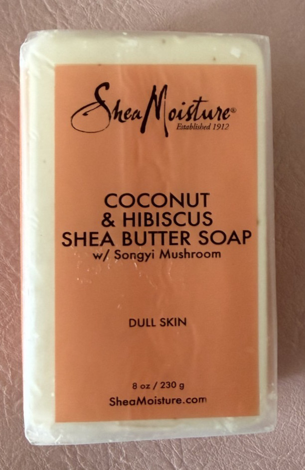 Shea Moisture Coconut & Hibiscus Shea Butter Soap Dull Skin 8 oz NEW