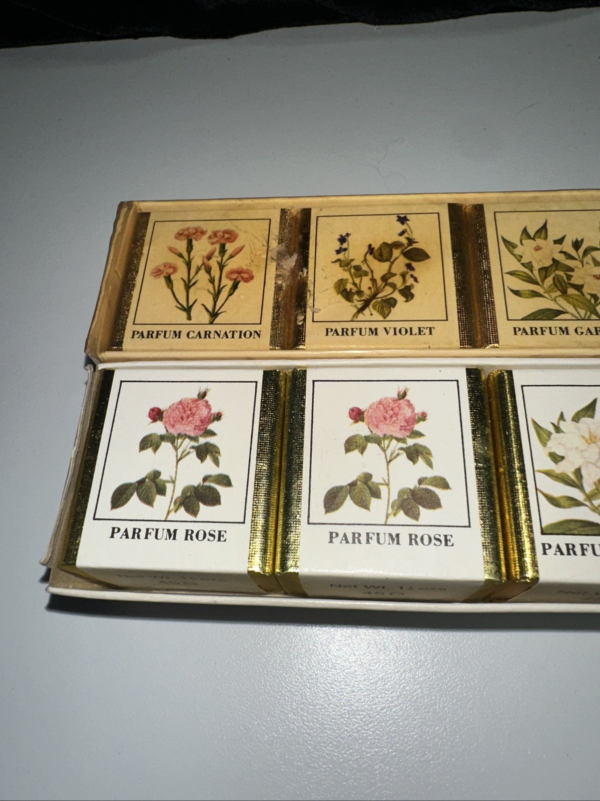 2 SETS OF 6–Vintage English Country Garden Bath Cubes– 12 Cubes Total