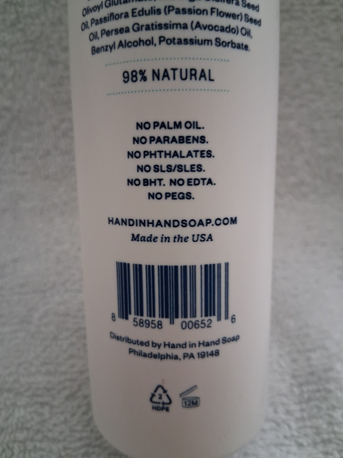 Hand In Hand Soap Body Wash Island Mimosa Fresh Coconut & Mango Leaf 10 Oz