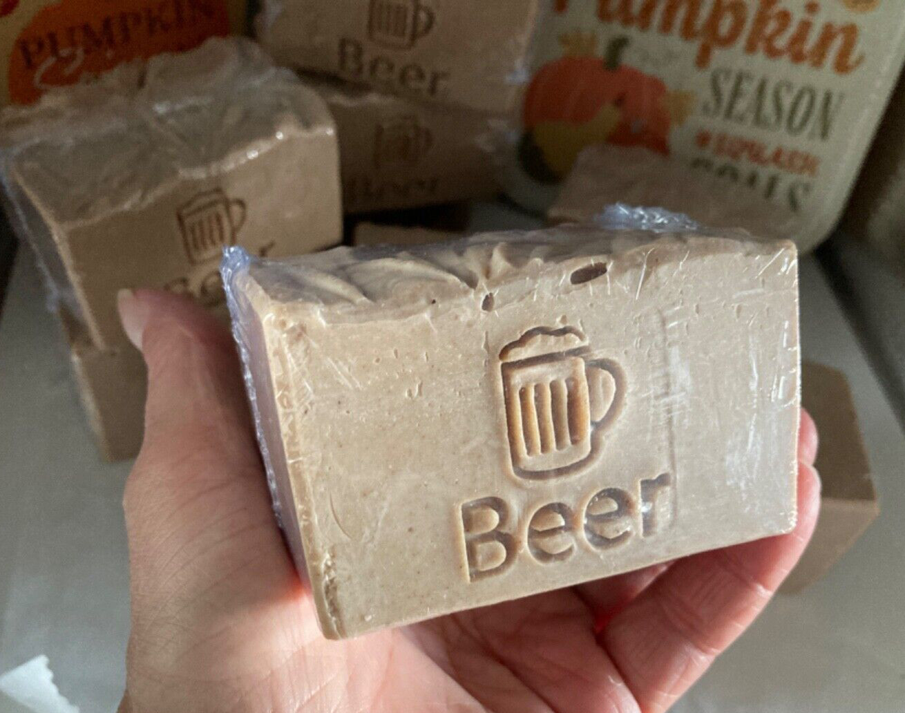 Chunky Jumbo Cavalier Fragrance Face, Hand & Body Beer Soap For Men, Lot 3