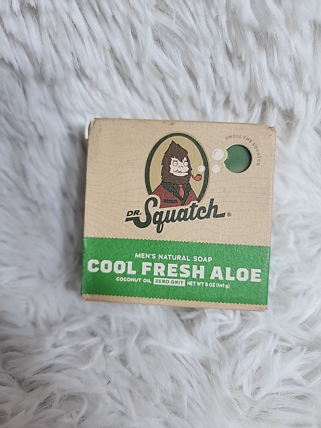 Dr. Squatch Soap Men’s Natural Soap Cool Fresh Aloe Coconut Oil Zero Grit 5 oz