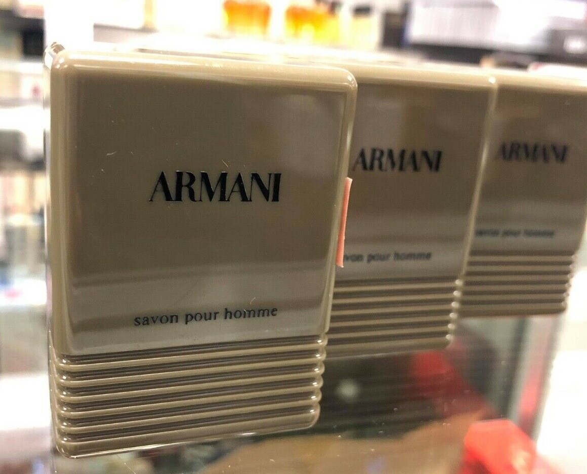 Giorgio Armani Savon Pour Homme Soap for Men (3 x 50g/1.65oz)=150g COSMAIR