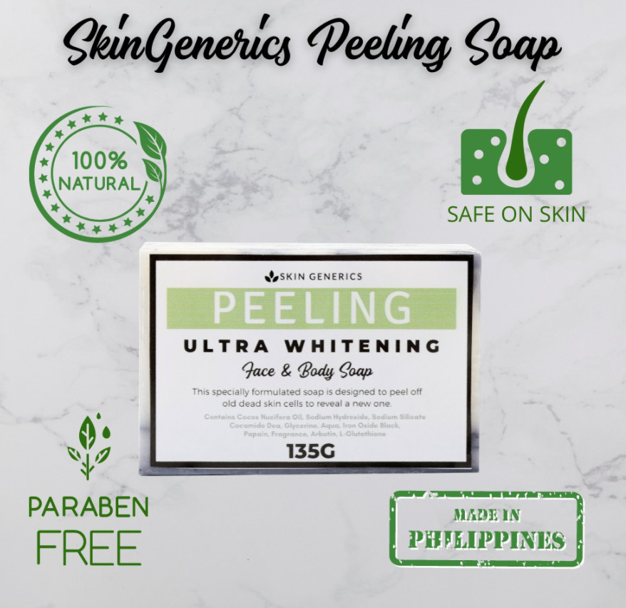 Skin Generics PEELING Ultra Whitening Face & Body Soap (135g)