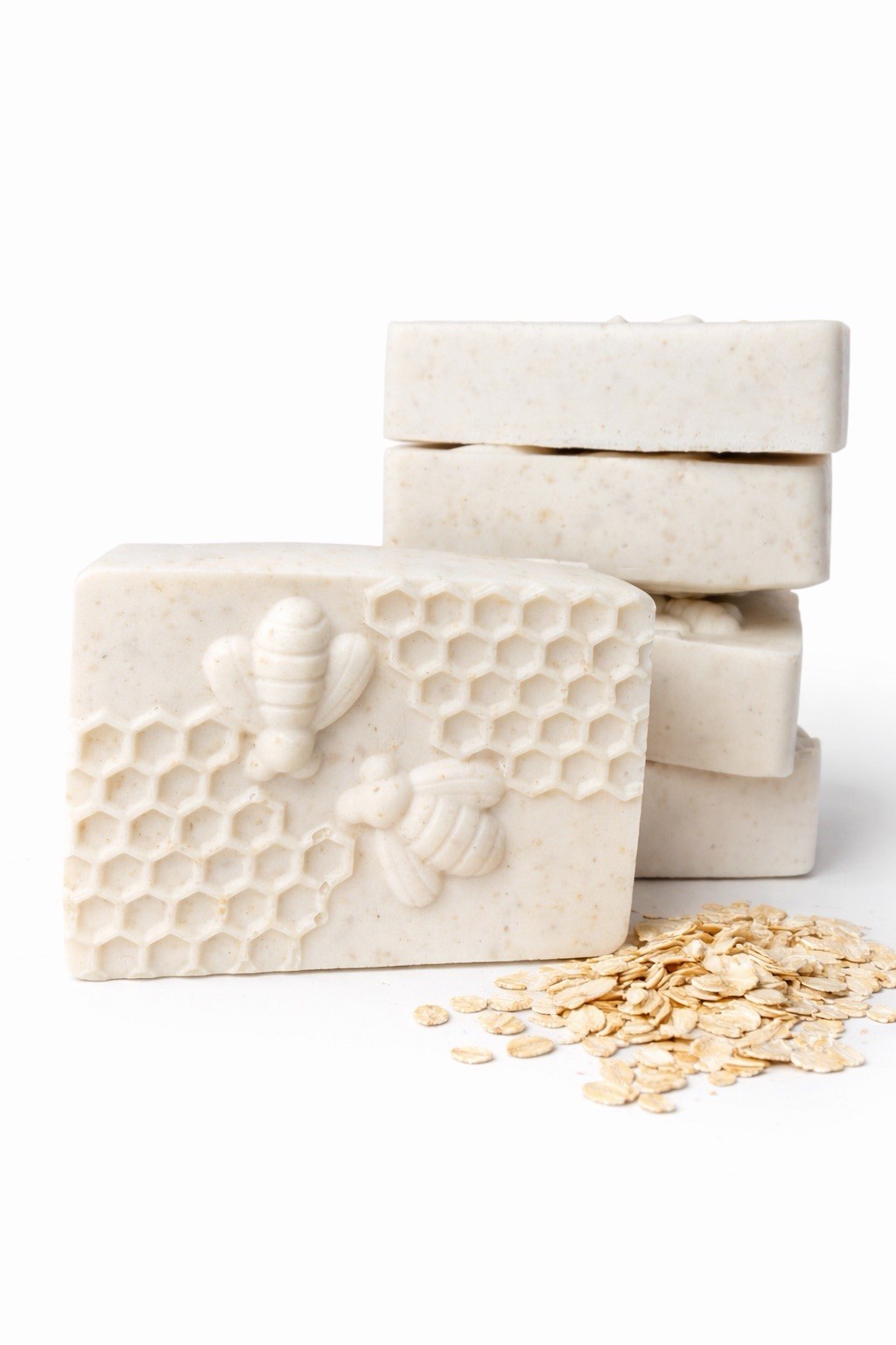 Handmade Honey Oatmeal Body Bar Soap – Organic Bee & Honeycomb Design unit. 4oz