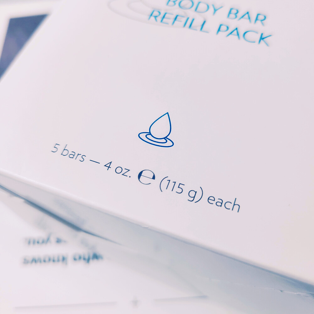 Nu Skin Nuskin body bar refill pack contains 5 bars + 1 free towel #167