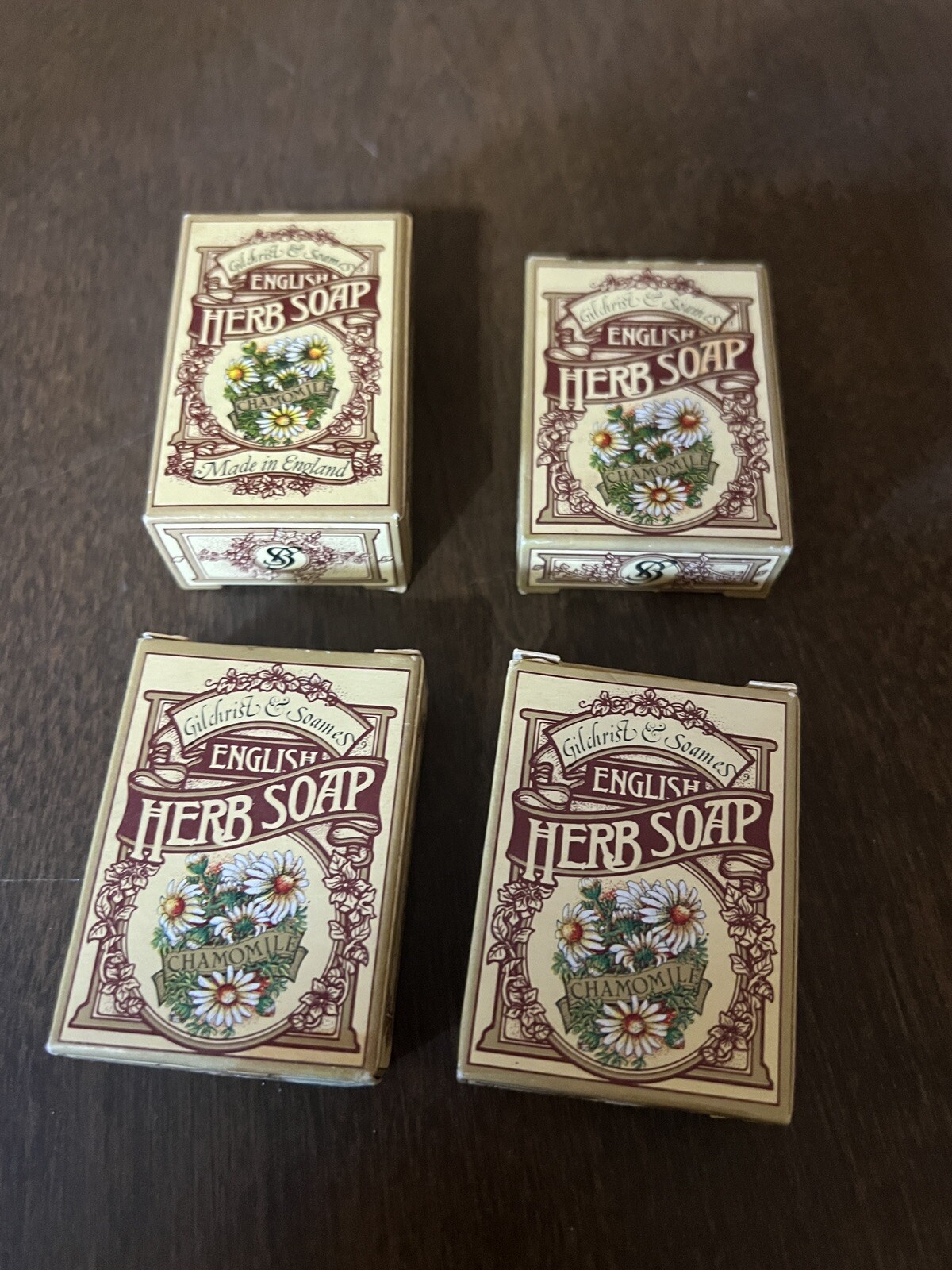 Gilchrist & Soames English Herb Soap Chamomile Bar Travel Size Lot Of 4 0.9oz
