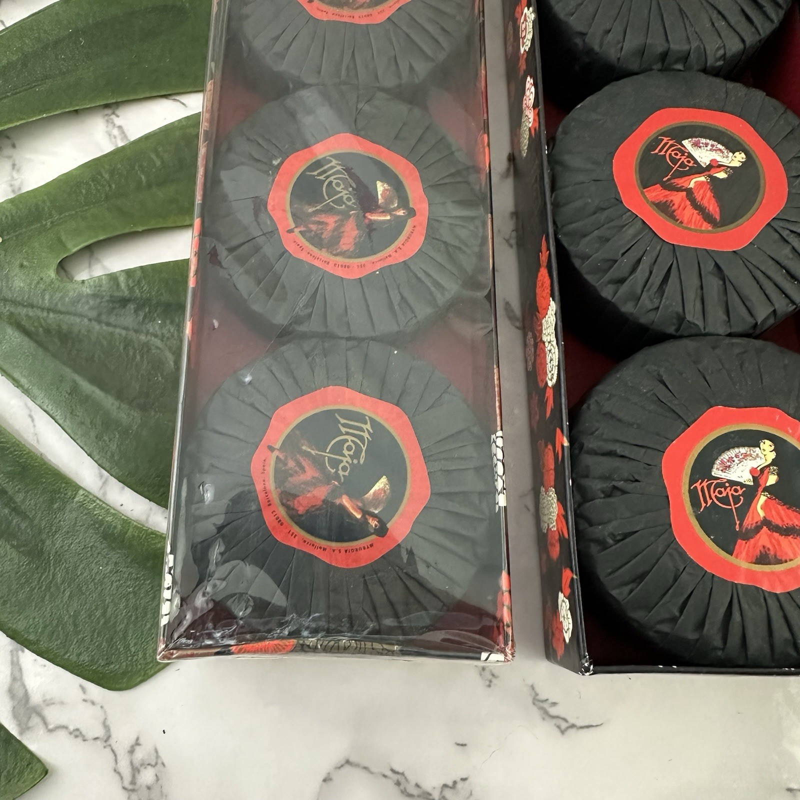 Maja Jabon Savon Soap 2 Boxed Set New 6 Round Bars Perfumed Spain Myrurgia