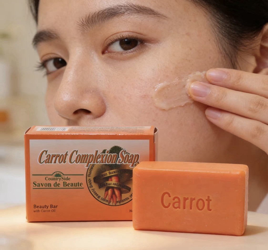 CountrySide Carrot Complexion Soap Beauty Bar w/ Carrot Oil, 4.25 oz